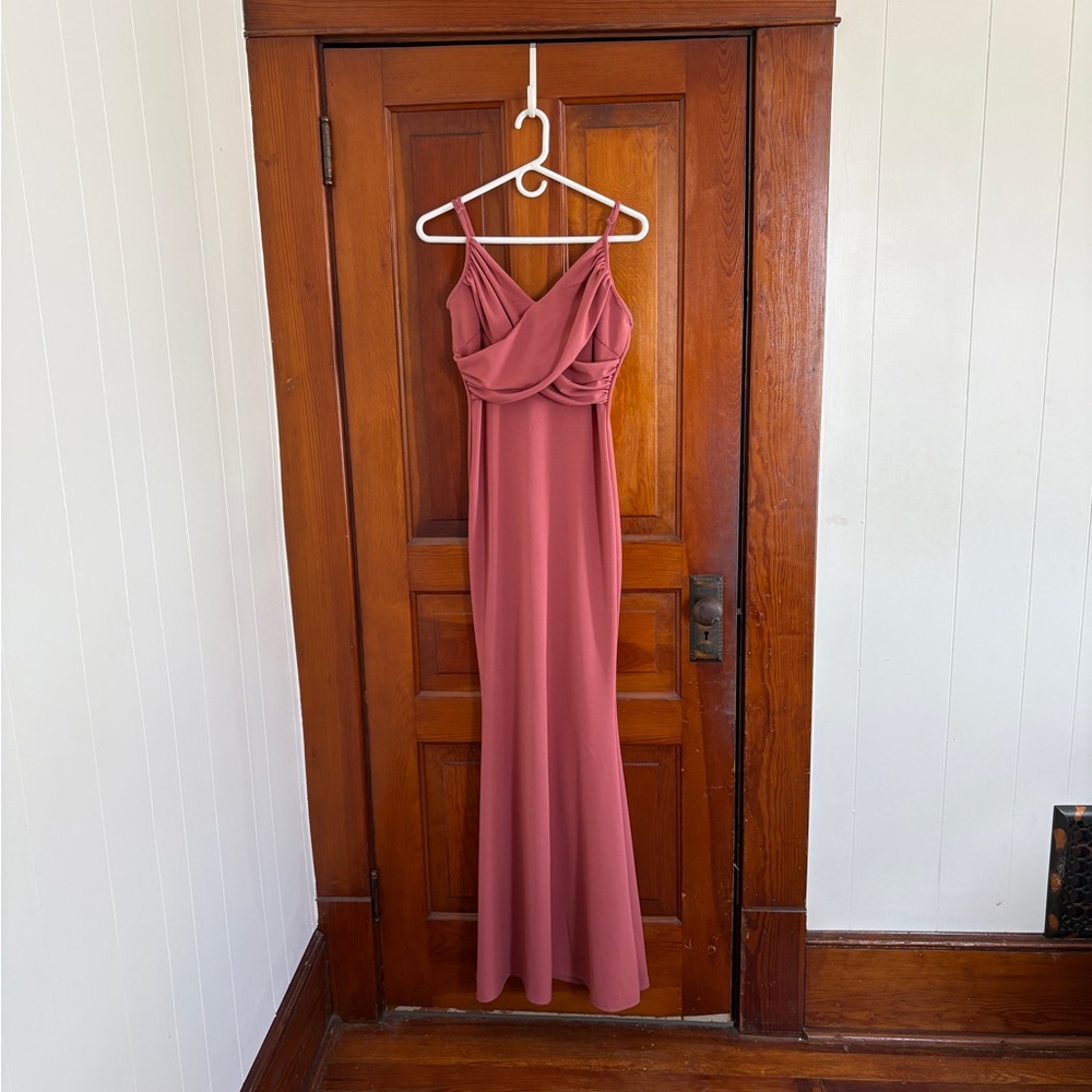 Windsor Dusty Rose Spaghetti Strap Maxi Dress